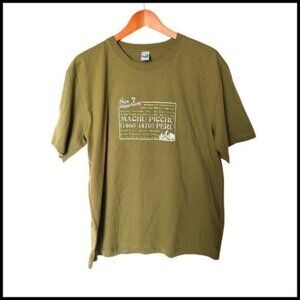 Morpho T-Shirt XL Mens Green Short‎ Sleeve Round Neck Graphic Tee 7 Wonders
